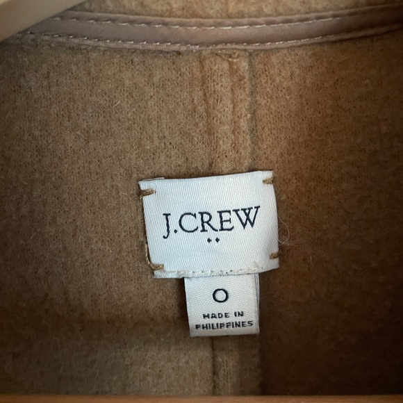 J. Crew Factory Camel Boiled Wool Topcoat - Picture 3 of 7
